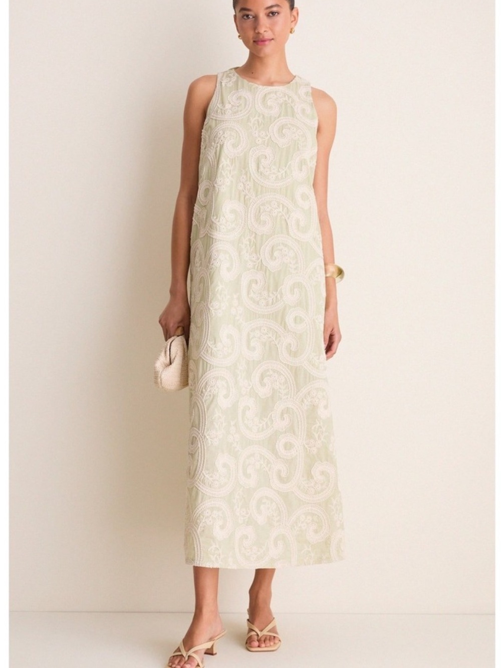 Tuckernuck Portia Dress Celadon Scroll